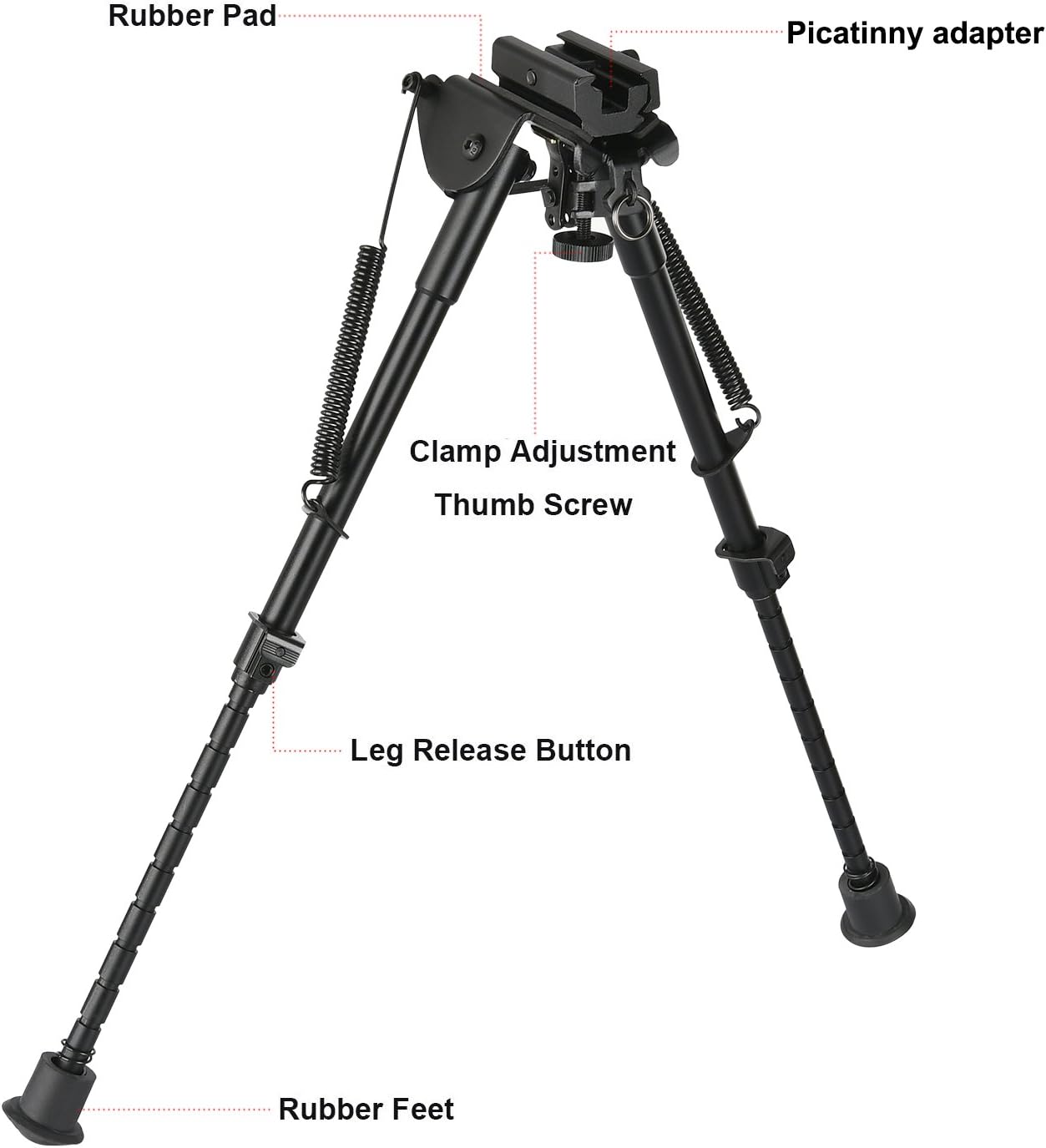 CVLIFE 9-13 Inches Bipod with Solid Sling Adapter Base : Gun Monopods Bipods And Accessories : Sports & Outdoors
