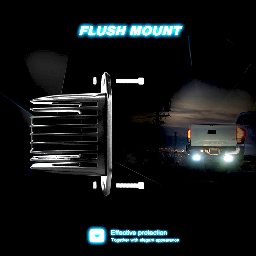 4.8 Inch Led Fog Light Bar 18W Outdoor Led Light Bar 6500K 1530LM Night Driving Lights Off Road Lights Led Flood Light Kit for 4X4 Cabin Boat Ship SUV ATV Deck Mining,1PC(18 monthes Warranty)