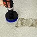 YIJINSHENG 3 Piece Medium and Stiff Brush with Drill Attachment Scrubbing Brushes for Cleaning Car Tires,Carpet, Kitchens,Bathrooms, Showers, Tubs, Boats Power Scrubber Kit (Blue)