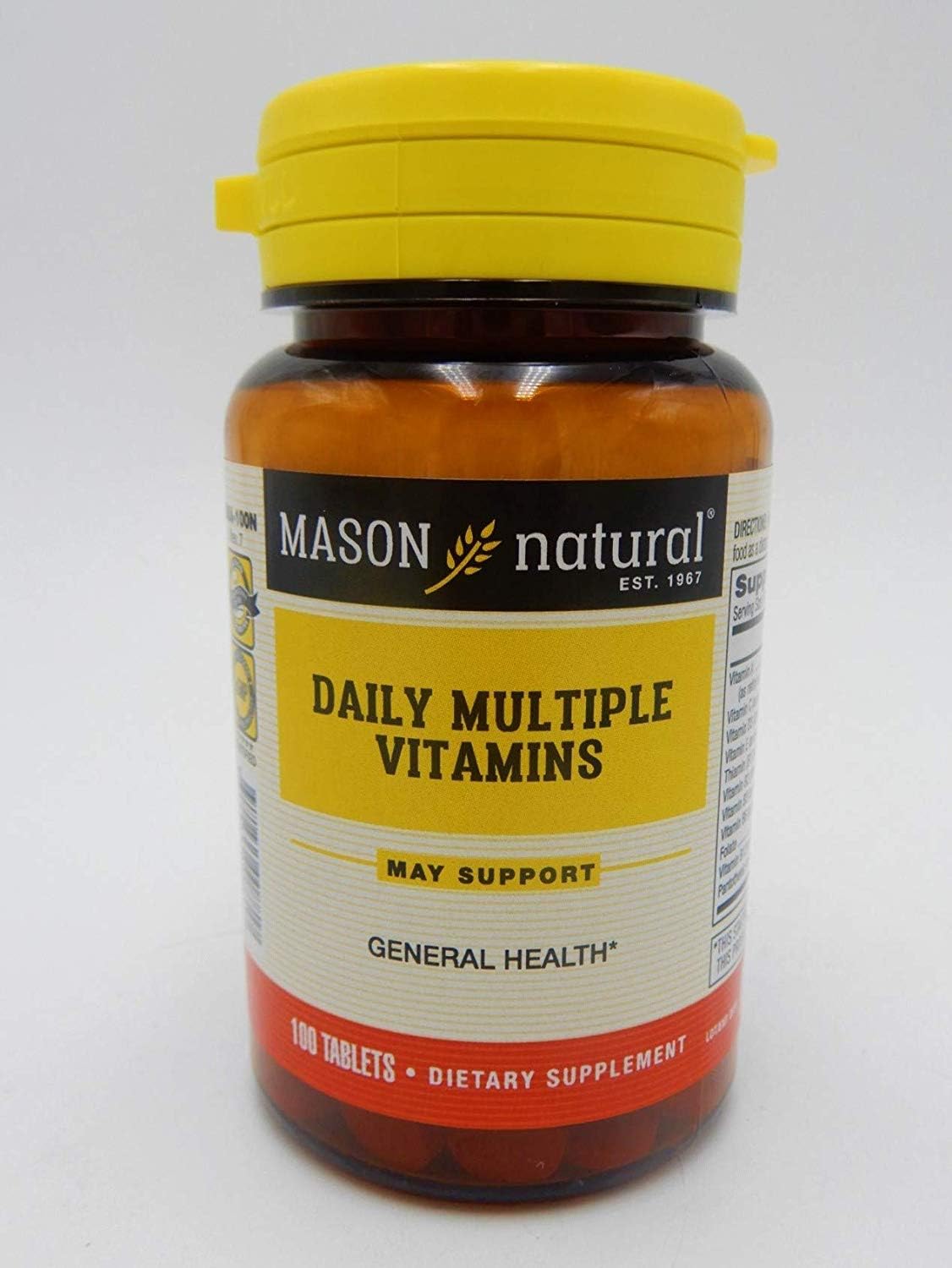 Daily Multiple Vitamins Compare To One A Day Essentials Multivitamin Multimineral Supplement 100 Tablets per Bottle Pack of 4 Total 400 Tablets