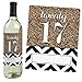 Big Dot of Happiness Gold Tassel Worth The Hassle - 2021 Graduation Party Decorations for Women and Men - Wine Bottle Label Stickers - Set of 4