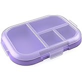Bentgo Replacement Tray Chill Kids Lunch Box - Reusable 4-Compartment Bento Box for Easy Meal Prep; 3.3 Cup Capacity; BPA-Free; Transparent Cover; For Ages 3+ (Confetti Edition - Vivid Orchid)