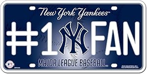 Rico MLB #1 Fan Metal Auto Tag