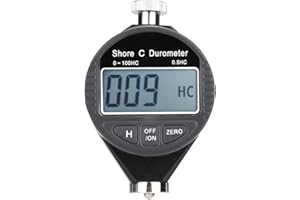 Hardness Tester, Lee Lead Hardness Tester, Digital 100HD C Durometer Shore Rubber Hardness Tester LCD Display Meter