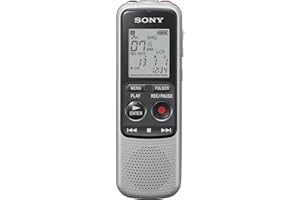 Sony ICDBX140 Digital Voice Recorder 1" Silver