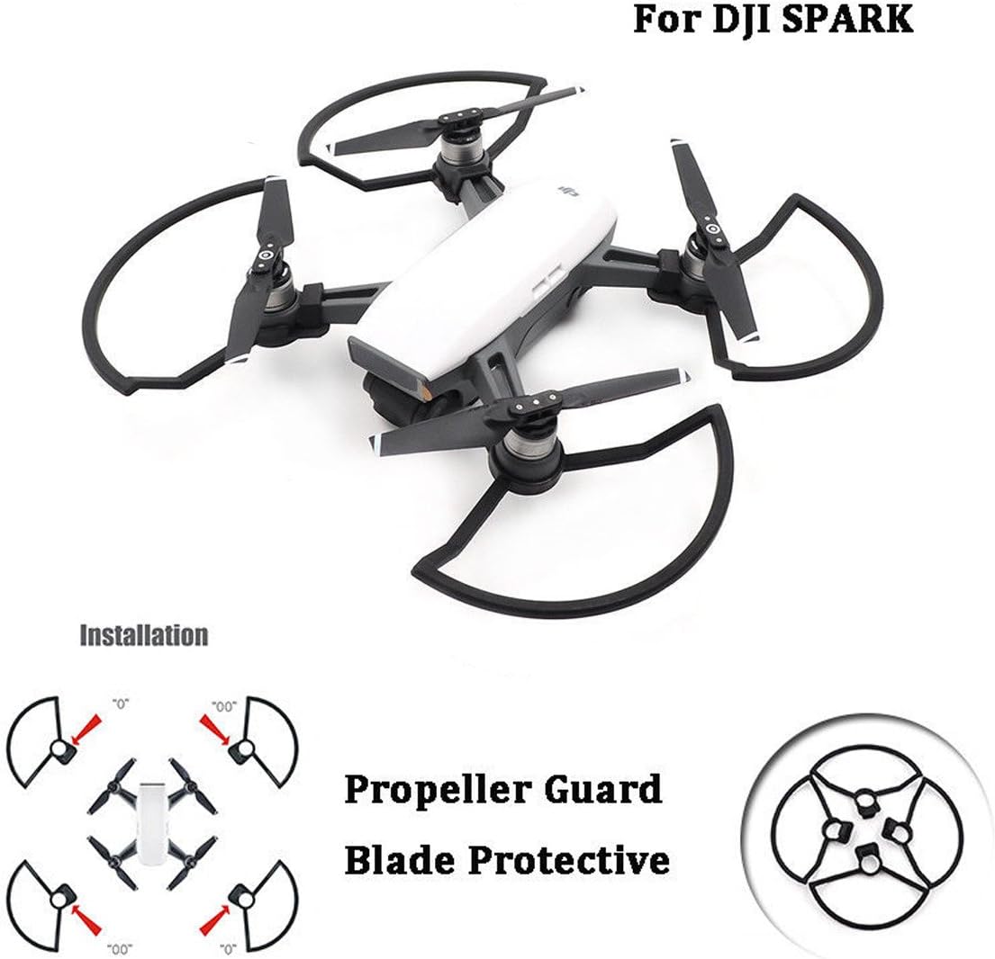 For DJI Spark Propeller Guard Quick Release Propeller Protectors For DJI Spark Drone,4pcs(Black)