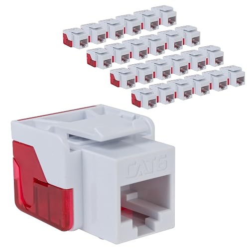 ICC CAT6 Keystone Jack with Inline IDC No Pair Split Wiring (Easier ...