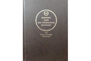 Webster's 3rd New International Dictionary: Of the English Language/Indexed/Imperial Buckram/Unabridged