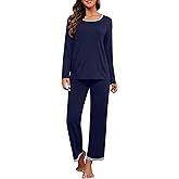 PrinStory 2025 Women's Pajama Set Long Sleeve Sleepwear Ladies Soft Pjs Lounge Set