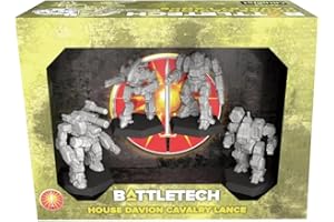 CATALYST GAME LABS BattleTech: House Davion Cavalry Lance | Hellspawn, Legionnaire, Gunsmith & Enforcer FS Variant with Pilot Cards and Alpha Strike Cards | for Ages 14 and Up | 1+ Players