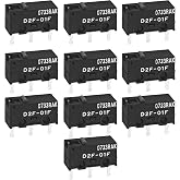 D2F-01F Micro Switch (Pack of 10)- SPDT Subminiature Microswitch, Compatible with Mouse Switches, 0.1A 30VDC, Pin Plunger