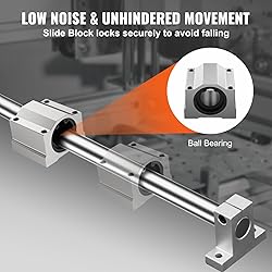 VEVOR Linear Rail Slide SFC20-1200mm 2 PCS 47.2