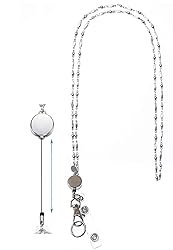 Hidden Hollow Beads Retractable Badge Reel, Women's