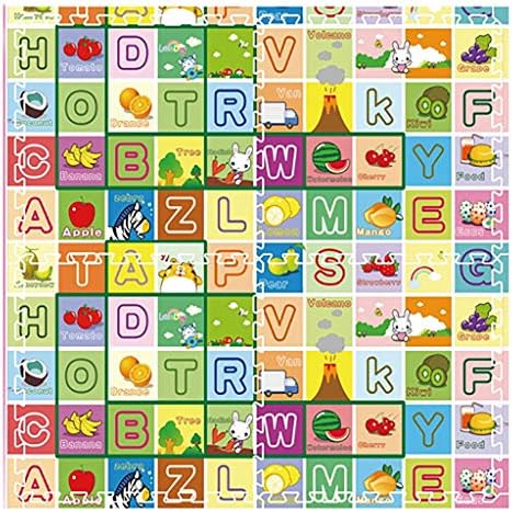 パズルプレイマットアルファベット 子供 幼児用果物 4個 Australiastudy Net Au