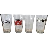 Beers of Mexico Pint Glass Set - Set of 4 Pint Glasses