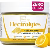 Lemon Electrolytes Powder &ndash; Sugar Free &ndash; Lemon Candy &ndash; 37 Servings | Refreshing Flavor Makes Water Easy to Drink &ndash; Daily Water Enhancer for Everyday Life, Sports, Exercise, Travel &amp; Outdoors