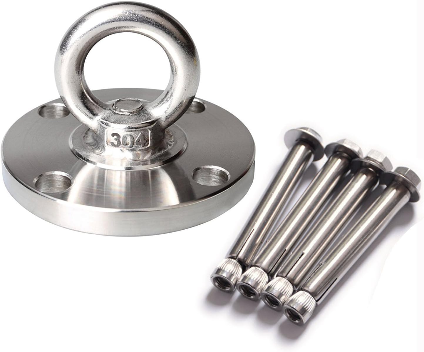 LABABE SUS 304 Stainless Steel Suspension Strap Trainer Mount Anchor Bracket Hook Wall/Ceiling Mount Bracket for Gym Suspension Training Straps Yoga Swing, Boxing Bag Equipment