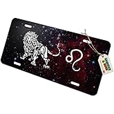GRAPHICS & MORE Leo Lion Zodiac Sign Horoscope in Space Novelty Metal Vanity Tag License Plate