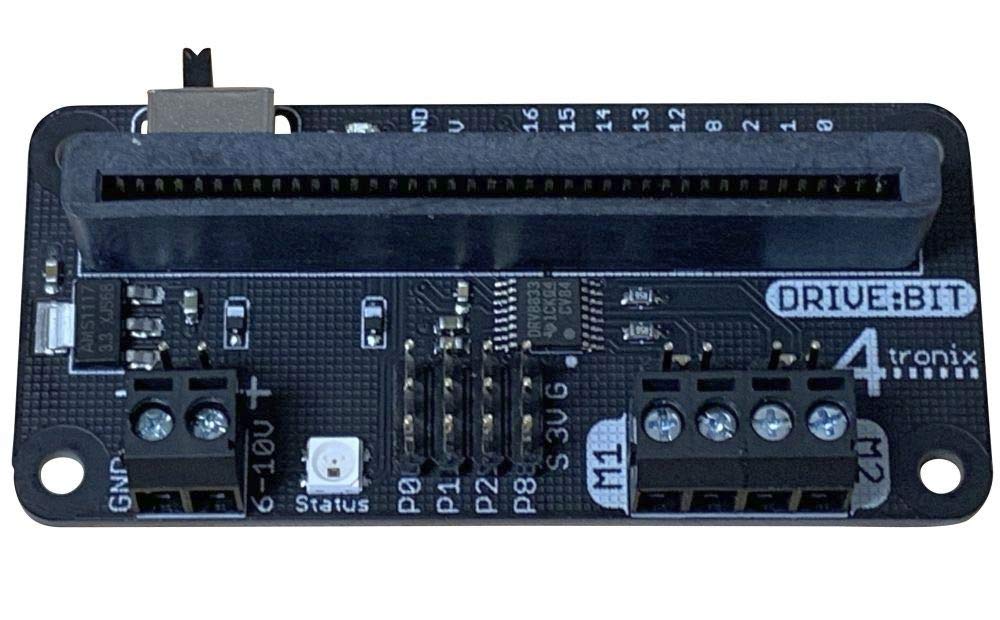 4tronix DriveBit Motor & Robotics Controller Board for BBC Microbit