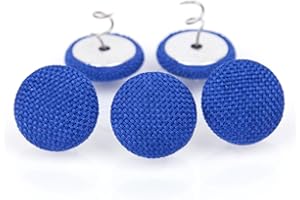 TIBOO DAY 30 Pcs Bed Skirt Pins 0.8" Upholstery Tacks Twist Pins Headliner Pins for Bedskirts Slipcovers Armrest Covers and Upholstery. (30, Blue)