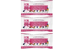 PURE FOOD BY ESTÉE Pure Food By Estee Natural Rainbow Candy Coated Chocolate Chips, 7oz (3 Pack) | Cosmic Brownie Sprinkles | Vegan Chocolate | Natural Color Rainbow Chips Sprinkles | Mini Colored Chocolate Chips for Baking | Soy Free, Gluten Free, Dairy Free, Nut Free