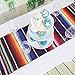 TRLYC Pack of 10 Wedding 14 by 84-Inch Mexican Serape Table Runners for Country Outdoor Wedding Party Christmas Decor