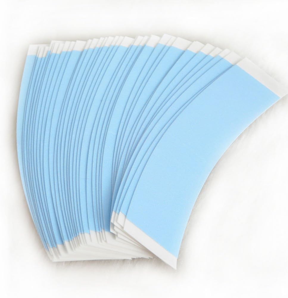 AIRAO"Lace Front" WalkerTape Hair System Tape Bonding Toupee Hairpiece Hair Extensions Tape Adhesive Glue Strips Wig Tape Double Sided Shape C Contour 36 Pieces Per Bag