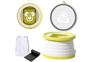 FOVERN1 Travel Potty for Toddlers, Portable and Foldable Potty Training Toilet Seat for Kids, Training Toilet Seat for Boys Girls for Camping Outdoor Indoor (green)