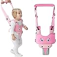IULONEE Baby Walker, Handheld Kids Toddler Walking Harness Helper Assistant Protective Belt Child Activity Walker Adjustable Standing Up Walking Learning Helper for Toddler 7-24 Month (Pink)