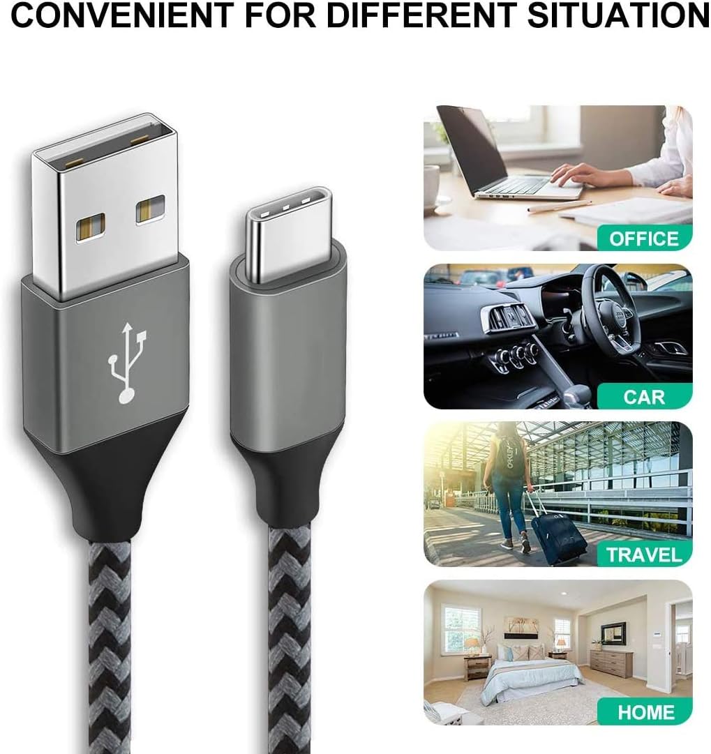 Quick Charge 3.0,USB Type-C Cable with Adaptive Fast Wall Charger Compatible for Samsung Galaxy S8 S8 Plus S9 S9 Plus,LG G6 G5 V30 V20, Google Pixel 2 Nexus 5X 6p: Home Audio & Theater