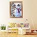 EOBROMD 5D Diamond Painting Kit DIY Rhinestone Embroidery Paint with Diamonds Cross Stitch Arts Craft for Home Wall Decor Snowman 12x16 inch