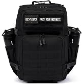 WOLFpak 45L Tactical Backpack w/Meal Prep Management Kit (Alpha Black) | Built-In Meal Cooler, TSA Carry-On Friendly, 17" Laptop Sleeve, Waist &amp; Chest Straps, Dual Bottle Holders, Travel Ready