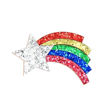 Amazon Com Cici Store Shiny Sun Moon Rainbow Cloud Hair Clips For