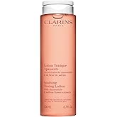 Clarins Soothing Toning Lotion | Soft, Soothed and Comforted Skin After 14 Days* | Cleanses, Tones, Hydrates, Soothes and Balances Skin's Microbiota | Alcohol-Free | Camomile Extract