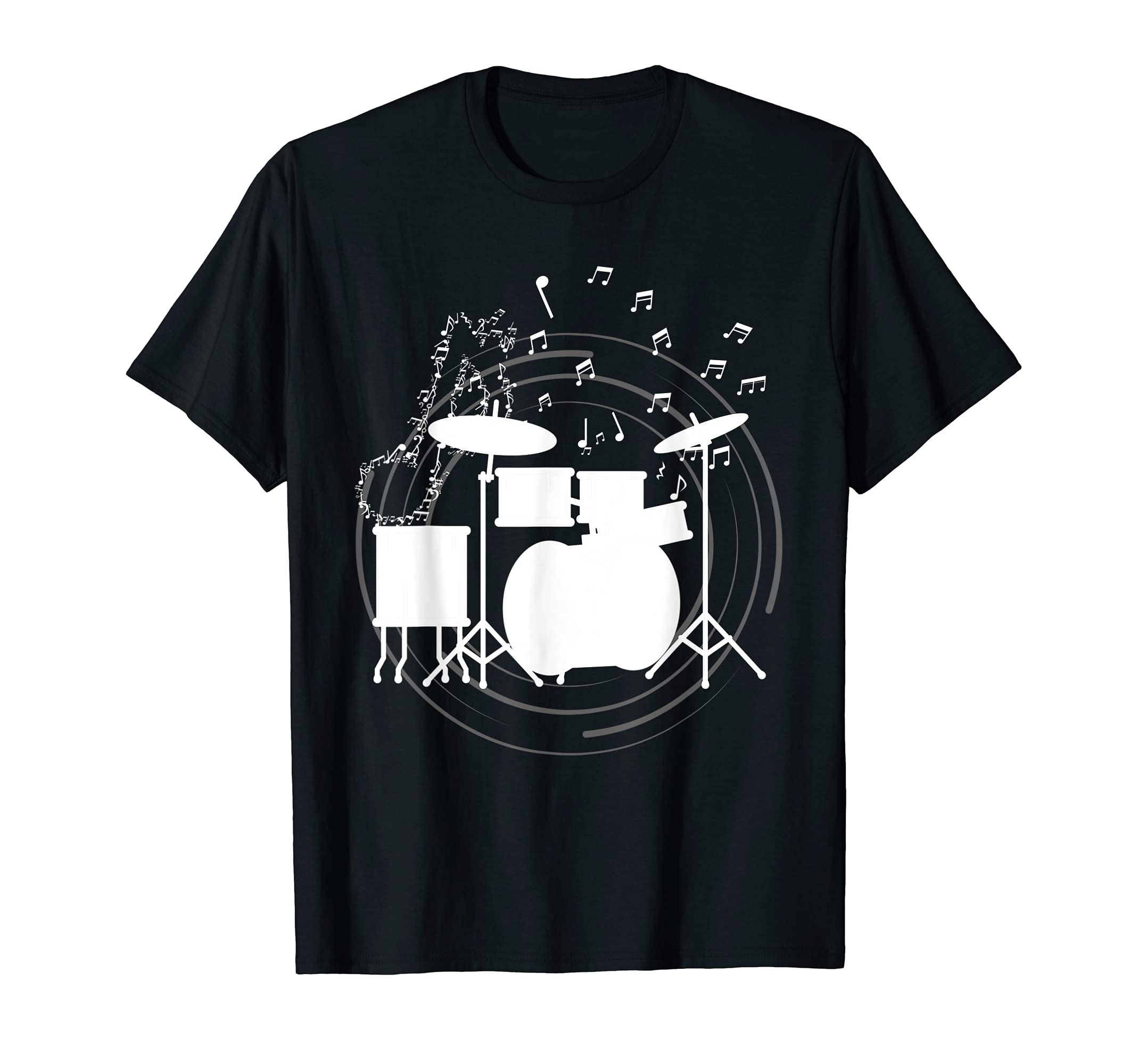 Music Notes Percussion Drummer Musical Instrument Drums T-Shirt