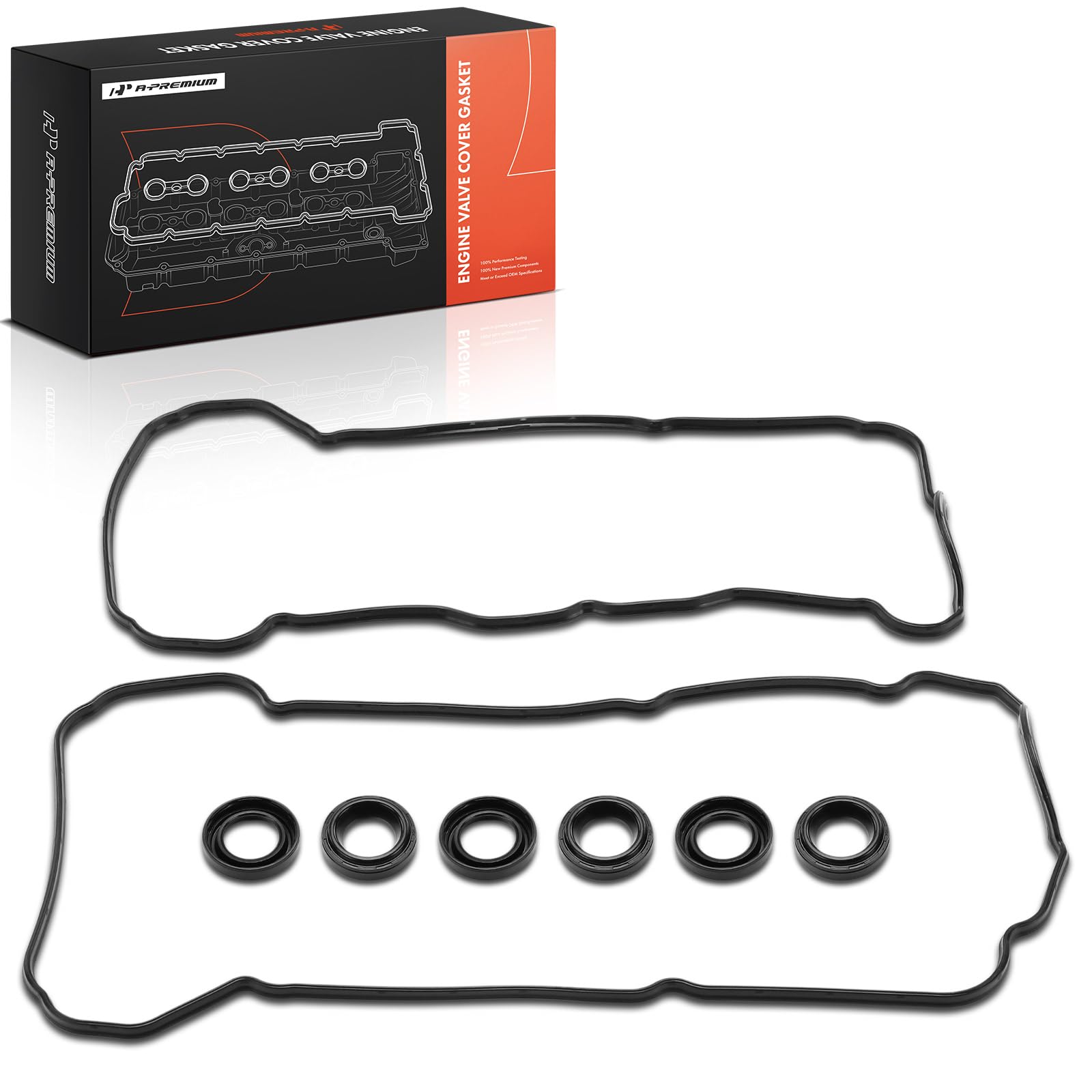 Photo 1 of A-Premium Engine Valve Cover Gasket Set Compatible with Toyota Camry 2003-2006, Highlander 2001-2010, Sienna 2000-2006, Solara, Avalon & Lexus ES300, ES330, RX300, RX330, RX400h, V6 3.0L 3.3L
