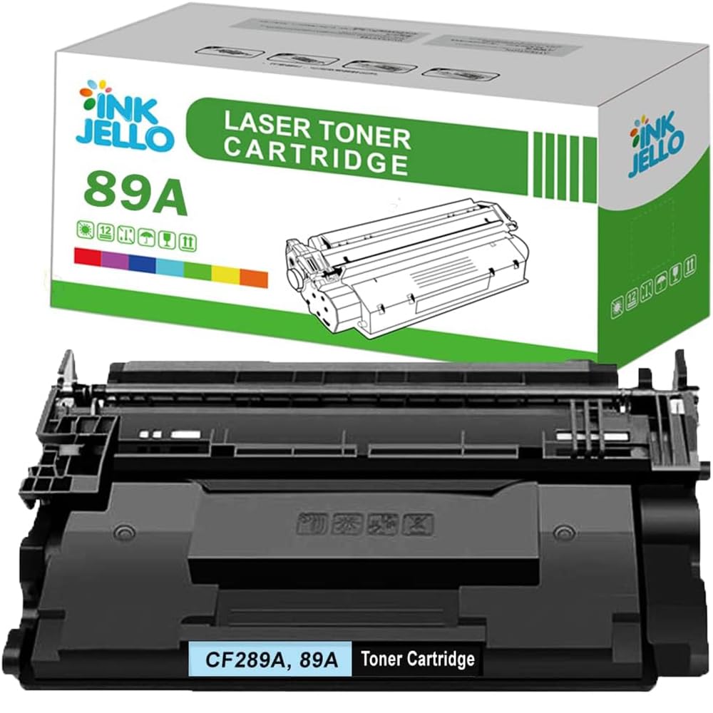 Inkjello Toner Cartridge For Printer, Compatibile with HP 89A WITH CHIP LaserJet M507 M528 MFP M507dn M507dng M507n M507x MFP M528dn MFP M528f MFP M528c CF289A (Black), One Size