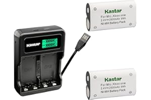 Kastar 2-Pack Battery and LZD2 USB Charger Compatible with Xbox One, Xbox One S, Xbox One X, Xbox One X/S, Xbox Series X/S, Xbox One Elite Wireless Controller