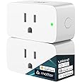 Linkind Matter Smart Plug, Work with Apple Home, Siri, Alexa, Google Home, SmartThings, Smart Outlet 15A/1800W Max, Smart Home Automation, APP Remote Control,Timer&Schedule, 2.4G Wi-Fi Only, 2 Pack
