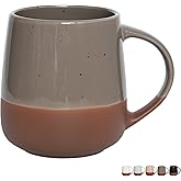 Bosmarlin Extra Large Ceramic Coffee Mug, 22 Oz, Dishwasher and Microwave Safe, Oversized Big Tea Cup (Grey)
