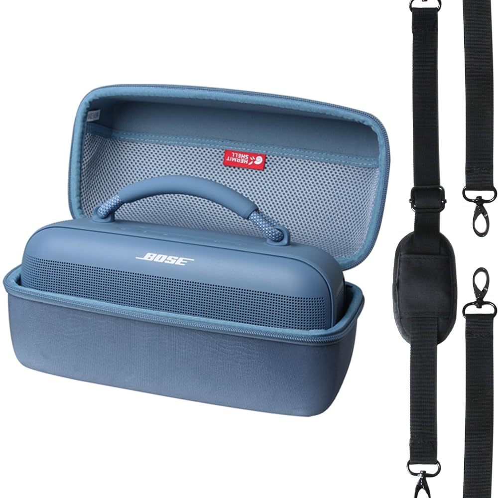 Hermitshell Hard Travel Case for Bose NEW SoundLink Max Portable Speaker, Large Waterproof Bluetooth Speaker (Blue)