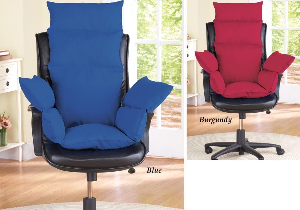 Seat Cushions Extra Support Cozy Chair with Ties - Burgundy
