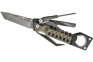 Real Avid Pistol Tool for Gun Maintenance | 19 in 1 Pistol Multitool & Handgun Utility Tool for Striker Fired & 1911 Platforms, Includes 1911 Bushing Wrench, Tanto Knife & Laser Sights Adjusters
