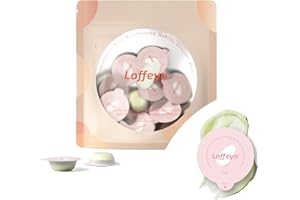 Loffeyo 30PCS Travel Mini Size Cleansing Balm, Makeup Remover Balm, Individually Wrapped Pods, Gentle & Hydrating with Pomegranate Extract, Leak-Proof & Travel-Friendly, For All Skin Types, Hotel Use