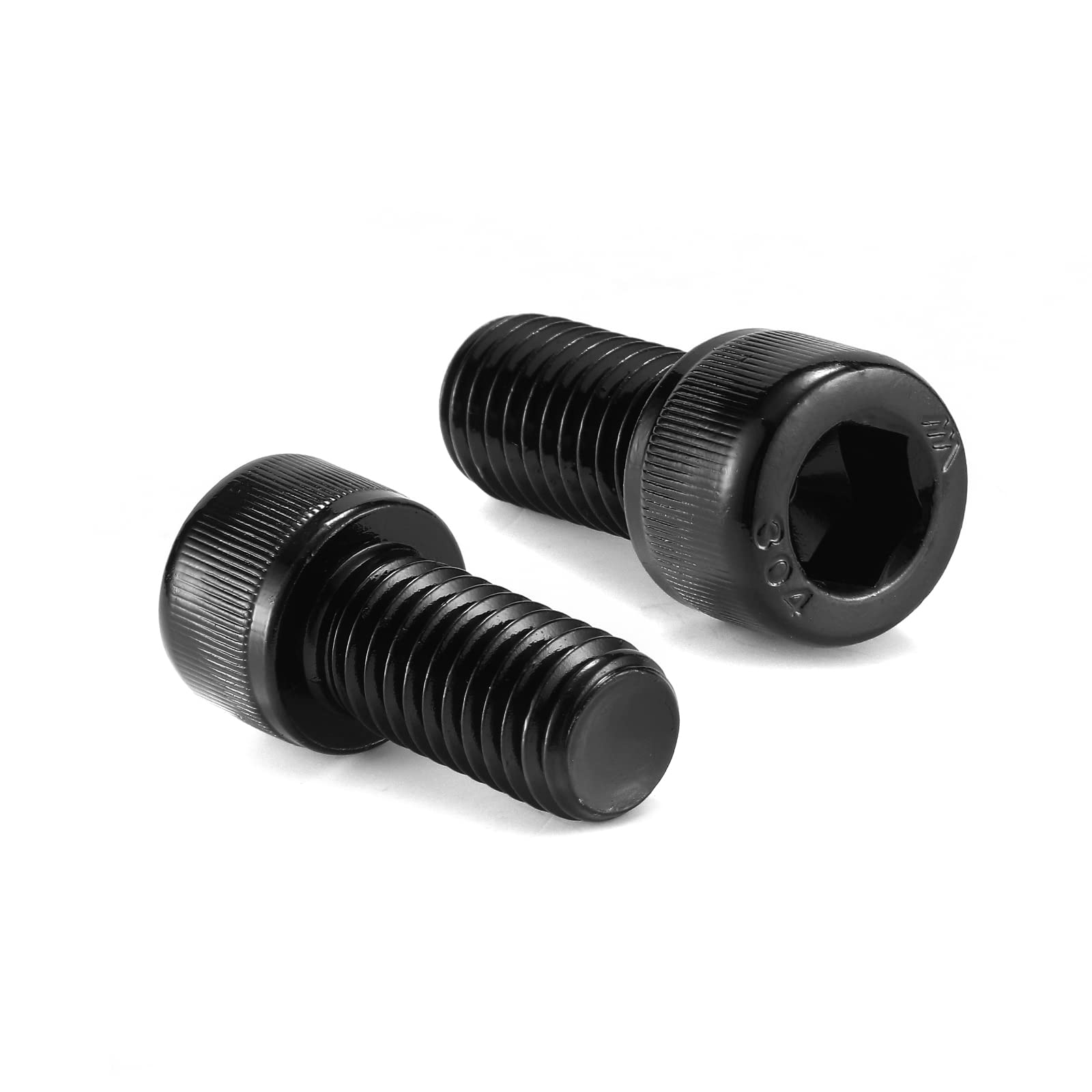 Photo 1 of 3/8-16 x 1 Socket Head Cap Screws Bolts, 10Pcs 304 Stainless Steel 18-8, Allen Socket Hex Drive, Full Thread, Black Oxide by SG TZH(with Hex Spanner)