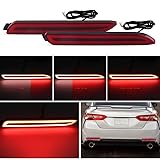Raryloy 2x LED Rear Bumper Lights Reflector Tail