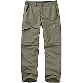Mens Hiking Pants Convertible Lightweight Quick Dry Zip Off Fishing Safari Camping Travel boy Scout Pants