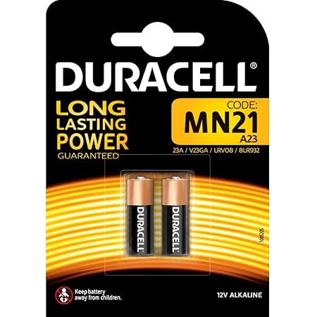 Duracell DUMN21-2 MN21 V23GA Batterien (2-er Pack, 12 Volt, 50mAh)