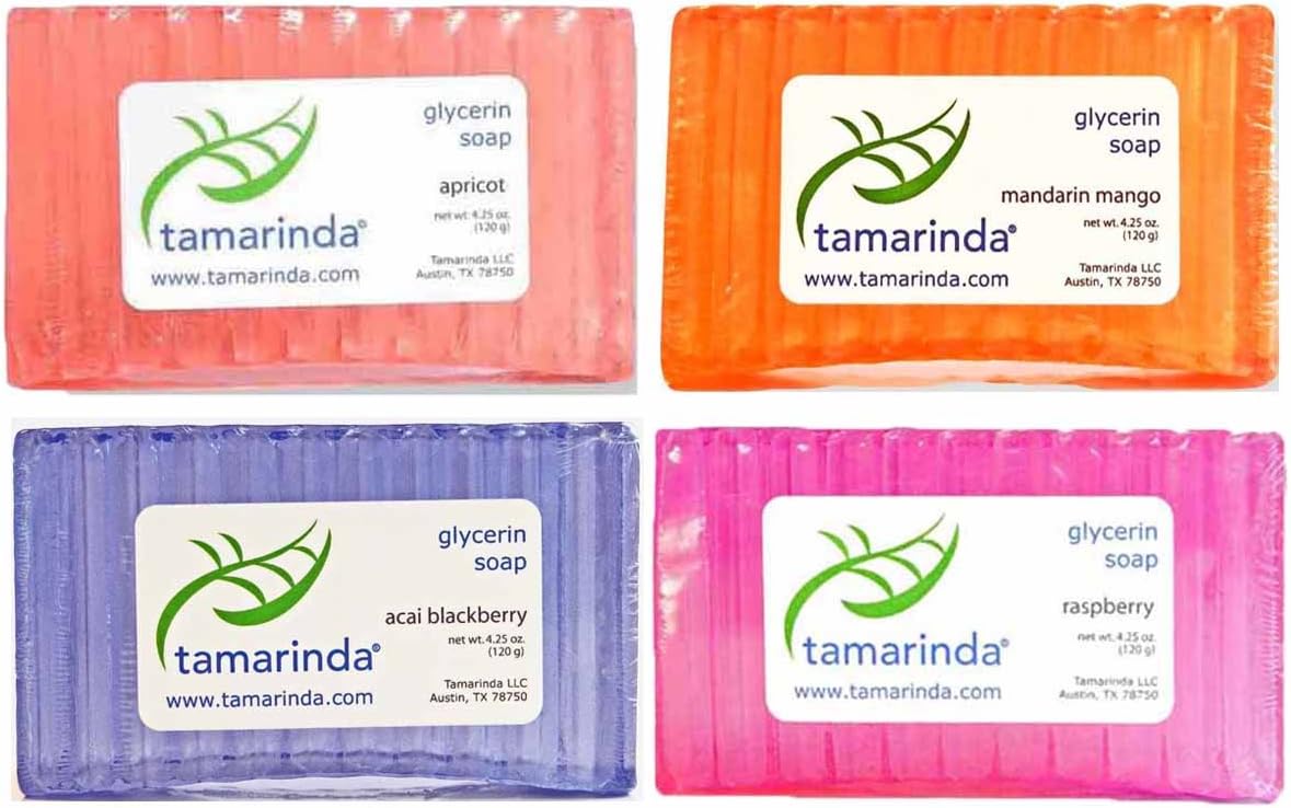 Glycerin Soap - 4 Bar Fruit Collection