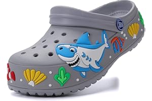 CERYTHRINA Little Kids Clogs Girls Boys Slide Lightweight Garden Shoes Slip-on Beach Pool Shower Slippers